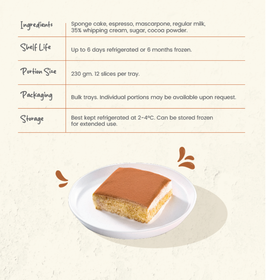 Pan Tres Leches Tiramisu